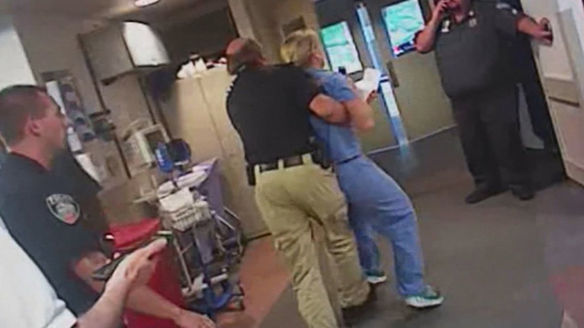 Nurse manhandled by cop after refusing blood test on unconscious patient bit.ly/2iOvmfF https://t.co/47bFIYH6M4