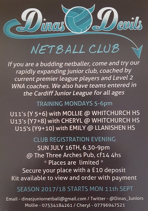 Dinas Devils Netball (@dinasdevils) on Twitter photo 