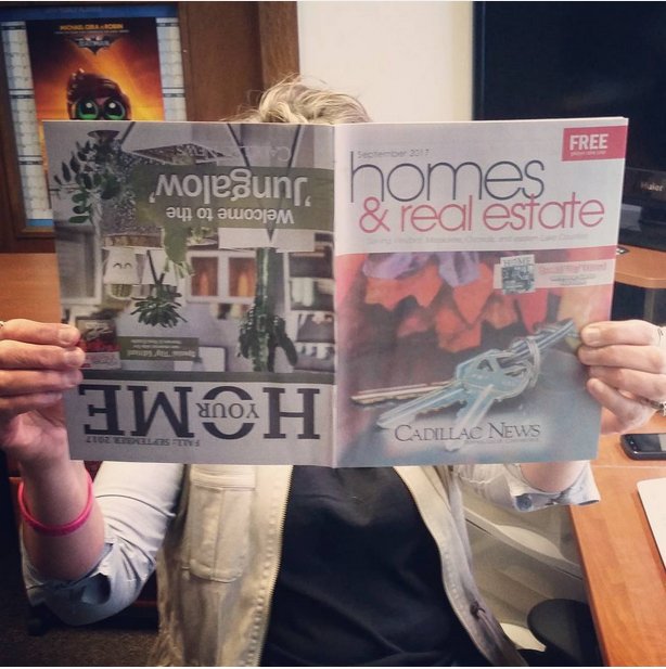CadillacNews's tweet photo. Pick up today's Cadillac News for the Homes & Real Estate/Your Home flip edition. #cadillacarearealestate #fallhomes https://t.co/hhjXAh5lxf
