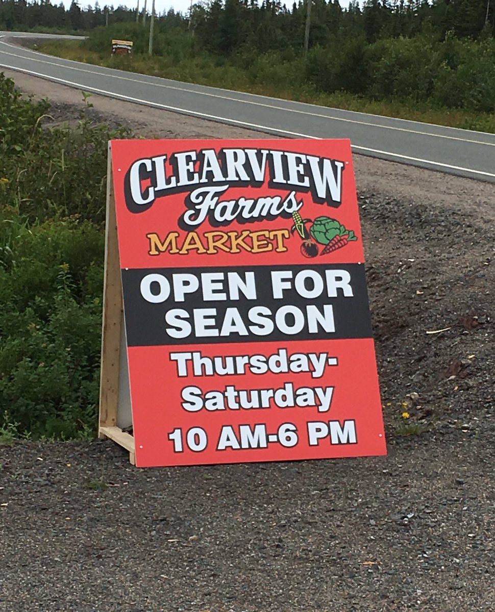 clearviewfarmnl's tweet photo. We're open! Drop by the market on Route 230 in Morley's Siding. Potatoes, turnip, cabbage, carrots, zucchini, broccoli, cauliflower &amp; beets! https://t.co/27xhXev58n