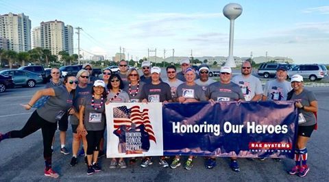 BAES_Careers's tweet photo. The heat was no match for our employeesβ support for our #troops at the #RunforAmerica 5K in #FortWaltonBeach @IntrepidHeroes https://t.co/GYzEFMiERR