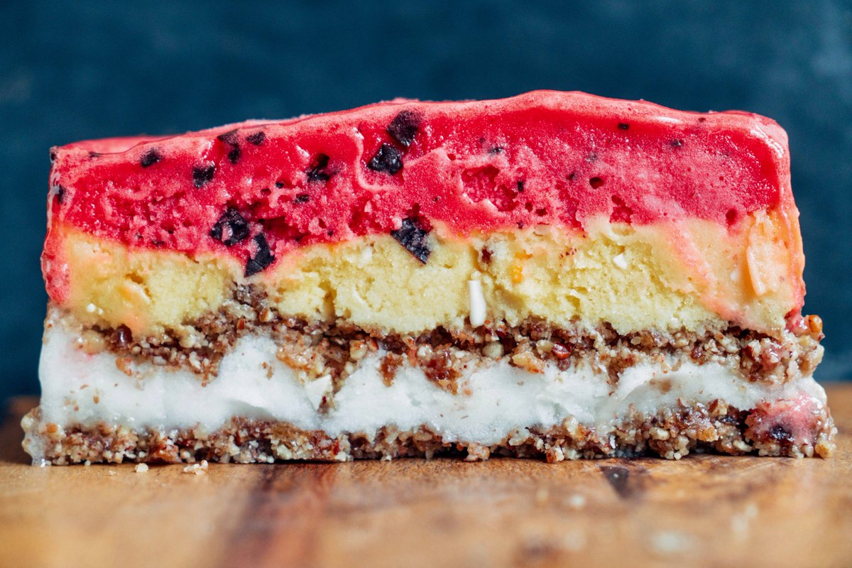 Healthy_Julie's tweet photo. Be the star of the #vegan show at your Labor Day Weekend Parties with this Sorbet Cake I created with @sorbabes! https://t.co/4PH0PJILny https://t.co/GcmcNMxz8o