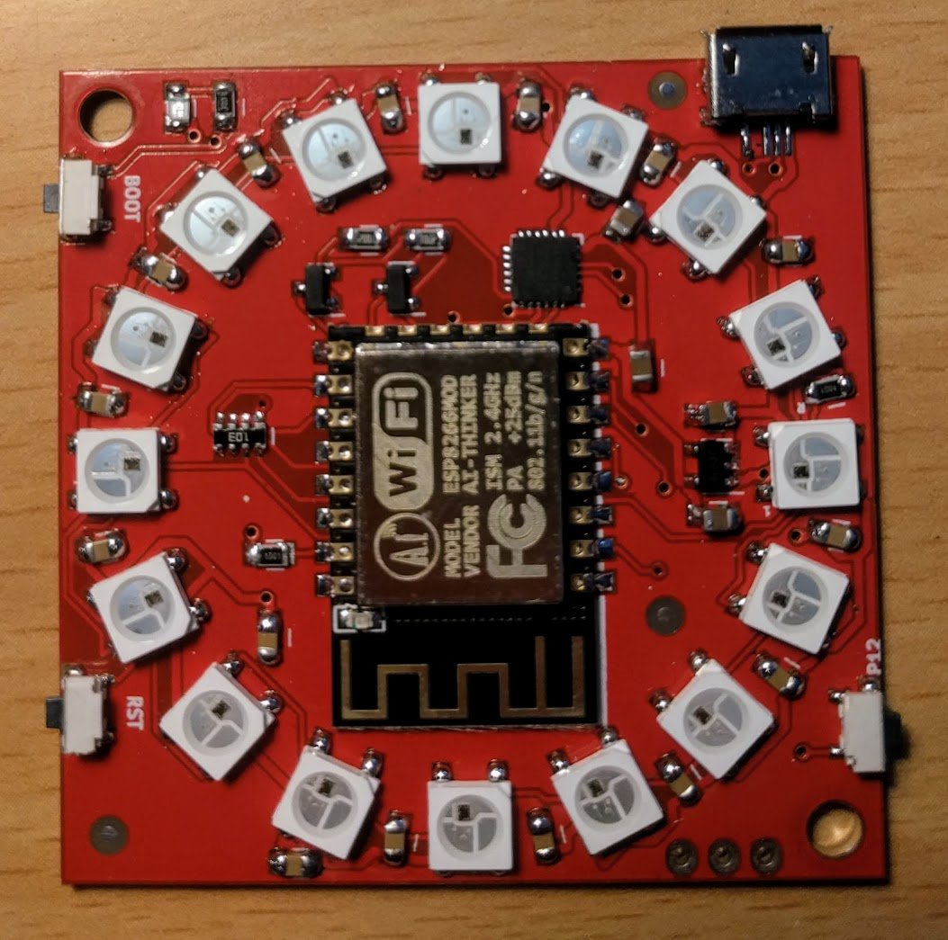Openenergymon's tweet photo. Final prototype of #emonPixel arrived from @Protoneer today, now has direct USB uploading auto reset #ESP8266 https://t.co/CsFLPneqqa https://t.co/RgIWUN45fA