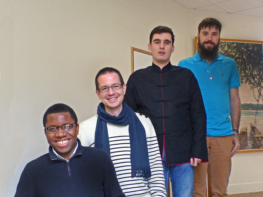 La_DCC's tweet photo. Quatre jeunes spiritains feront leur profession perpétuelle le 9/9. Florian et Mathieu sont anciens #volontairesDCC: https://t.co/2fNALjXUbR https://t.co/YdjRCAdzlE