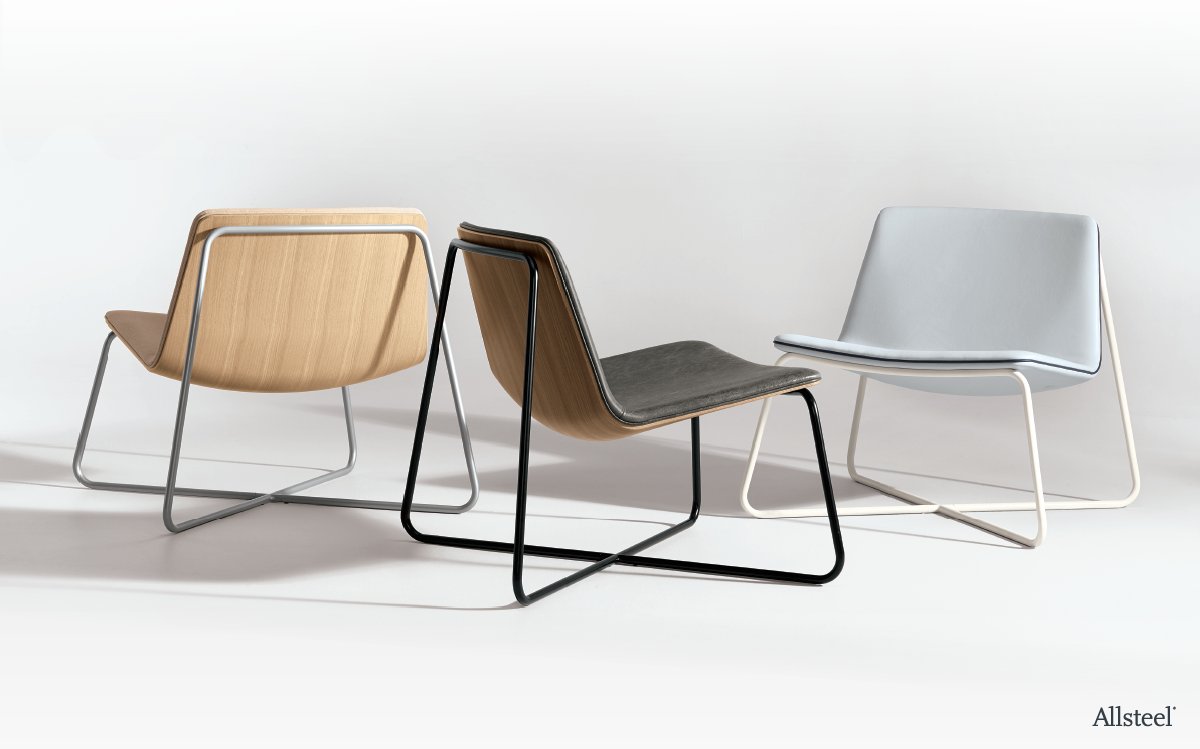 Allsteel's tweet photo. Vicinityโs frame envelopes the chair with a continuous tubular loop without visual disruptions or fasteners. #InTheVicinity https://t.co/ChLGcI3TcM