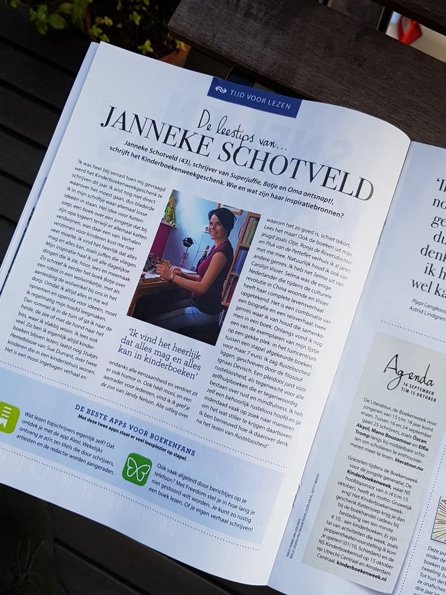 KBweek's tweet photo. Whoeee #kinderboekenweek start volgende maand 👻 Nu al leuk interview met @Superjuffie in SPOOR van @NS_online! https://t.co/NOxUwkSHMQ