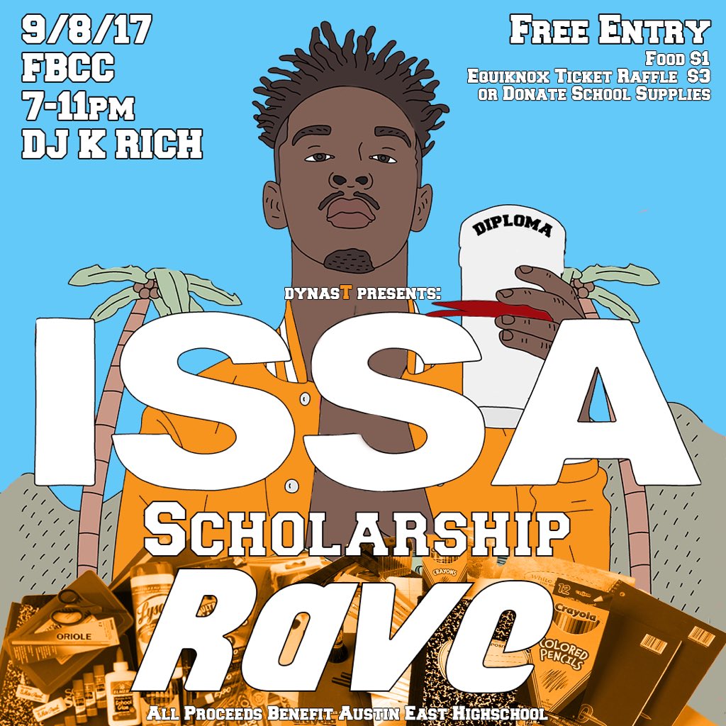 UTK_DynasT's tweet photo. Come party with DynasT and DONATE to help the kids in the Knoxville community! #ISSARAVE https://t.co/T6sBB9QHdC