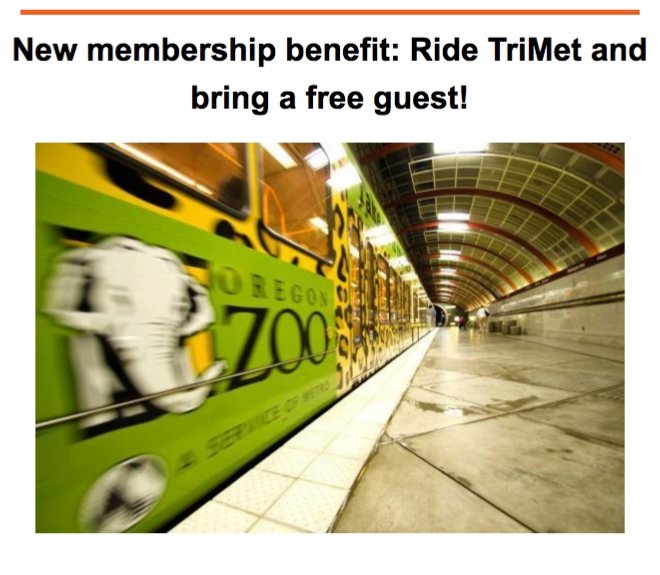 ExploreWAPark's tweet photo. Starting today, @OregonZoo members taking @trimet to Zoo now get 1 additional guest into Zoo for FREE! 🙌 🦁 🐯 🐻 🐵 🙌  #celebratetransit https://t.co/RJ19y3dFEb