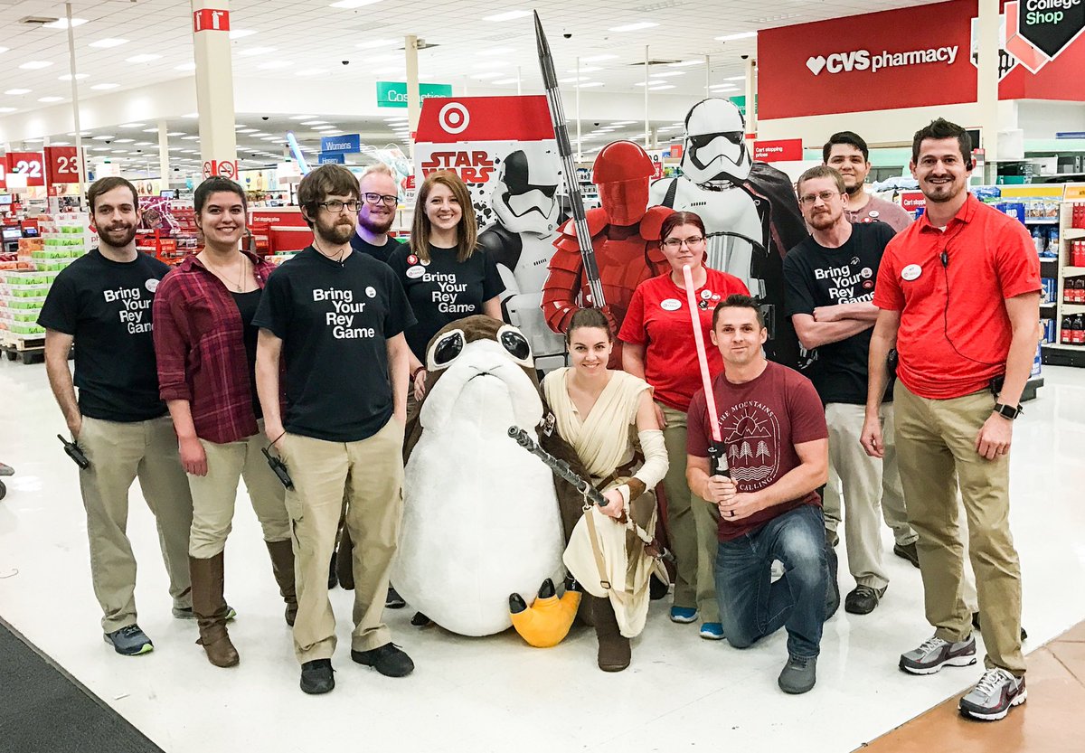 c_struttmann's tweet photo. #ForceFridayll at #T1398! Midnight release with raffles, Target exclusives, giveaways, and Rey! #SharetheForce #BringYourReyGame https://t.co/n7p4a6qoRV