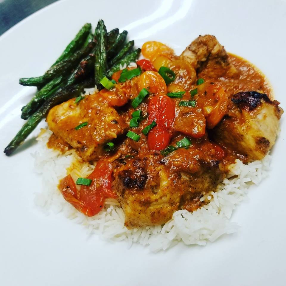 DeWolfTavern's tweet photo. Tavern Menu! Chicken Tikka Masala ~ Tomato, Garlic, Spice Blend, Cream Sauce, Rice and Roasted Green. #dewolftavern #chefsai #bristol #RI https://t.co/tIvRO73YxZ