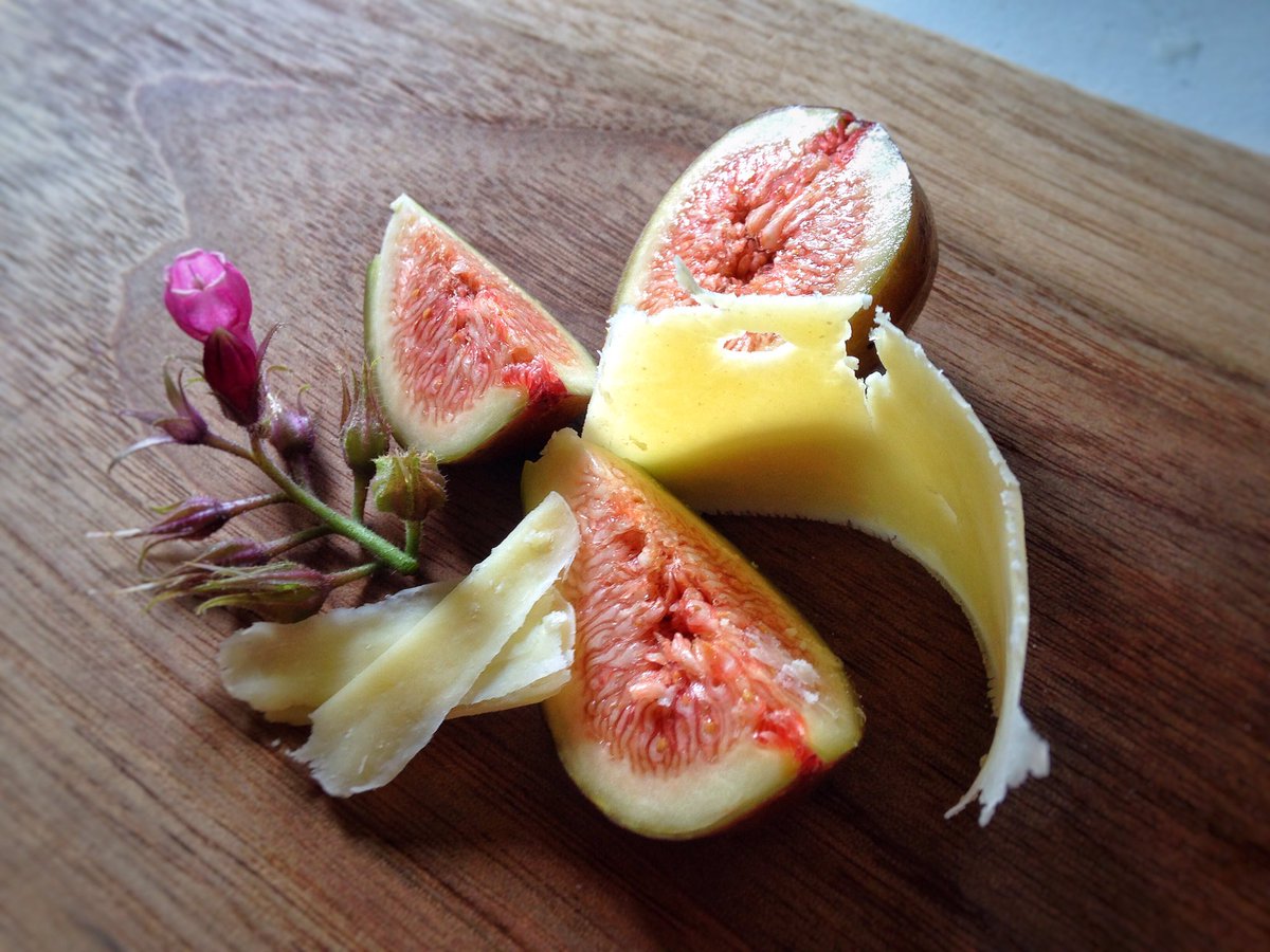 We just pulled some of our Grana type, Sbrinz-inspired cheese out of the cave and it's...well, it's straight up bangin'. Come try.