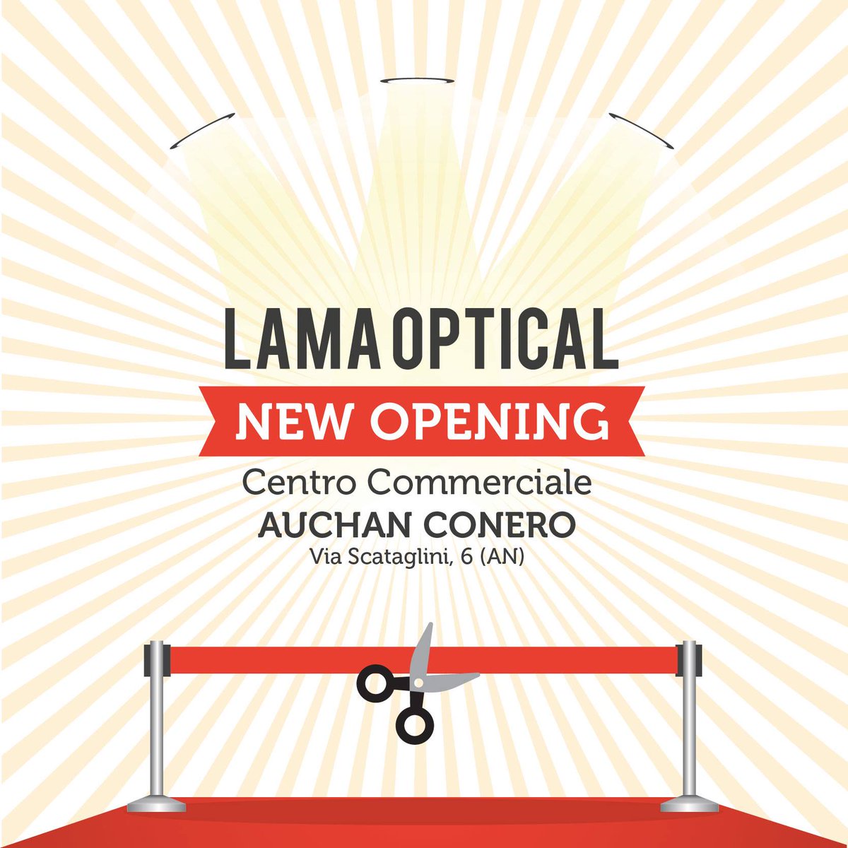 Eccoci tornati con un altro #store al C.C Auchan ad Ancona. L'estate non è finita 🎉 ☀ Vi aspettiamo! #LamaOptical #NewOpening ✂