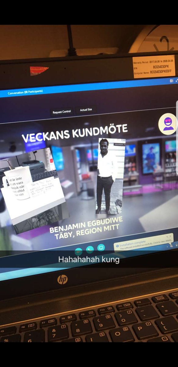 MrBenjaminBanks's tweet photo. Bästa chefen och arbetsplatsen 😏 @Krosterberg @TeliaSverige #Bravecka https://t.co/5muWwO5fkI
