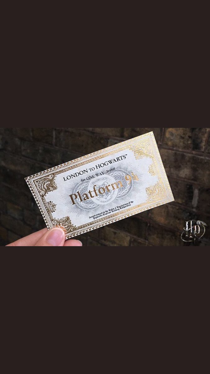 AMurkins's tweet photo. If only I had my ticket for hogwarts. #HarryPotterForever https://t.co/o6nJTNjVk0