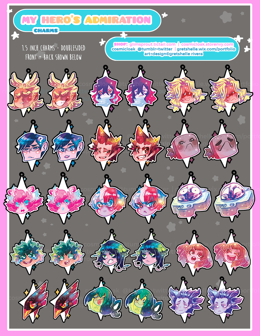 cosmicloak's tweet photo. get your hero’s admiration!
charms available @tictail=  https://t.co/y1TCGQaGAh  +  @storenvy= https://t.co/k1P3CrJZqx #bnha #myheroacademia https://t.co/c9sHkX2yK9
