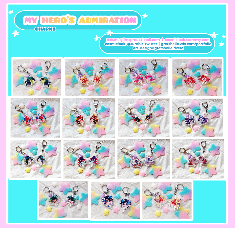 cosmicloak's tweet photo. get your hero’s admiration!
charms available @tictail=  https://t.co/y1TCGQaGAh  +  @storenvy= https://t.co/k1P3CrJZqx #bnha #myheroacademia https://t.co/c9sHkX2yK9