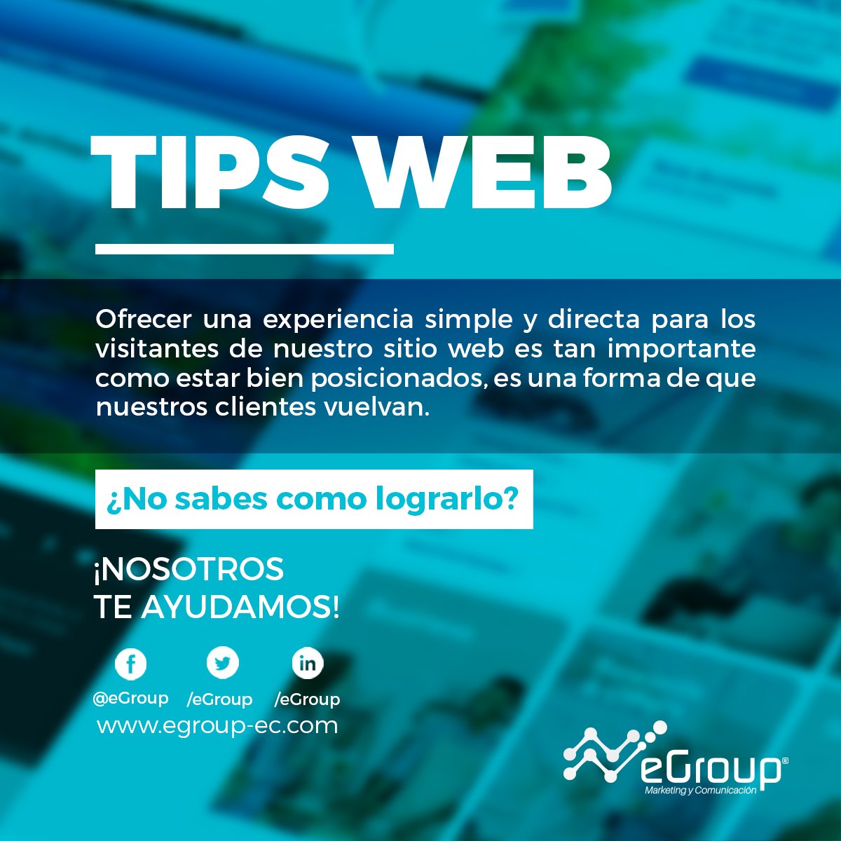 egroup_ec's tweet image. #Tipsweb una experiencia simple en la navegación de tu página web es importante. ¿Necesitas ayuda? Contáctate con nosotros.