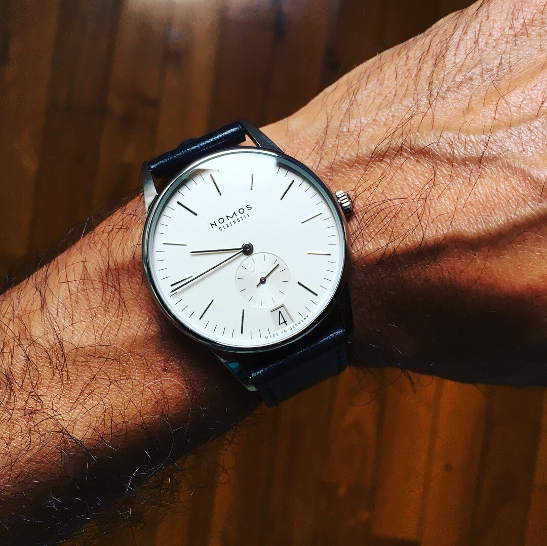 neno73's tweet photo. Searching for something #special #stylish #welldesigned #bauhaus ?! Here the answer #NOMOSGlashuette #nomos #nomosorion https://t.co/8U9MluIcQv