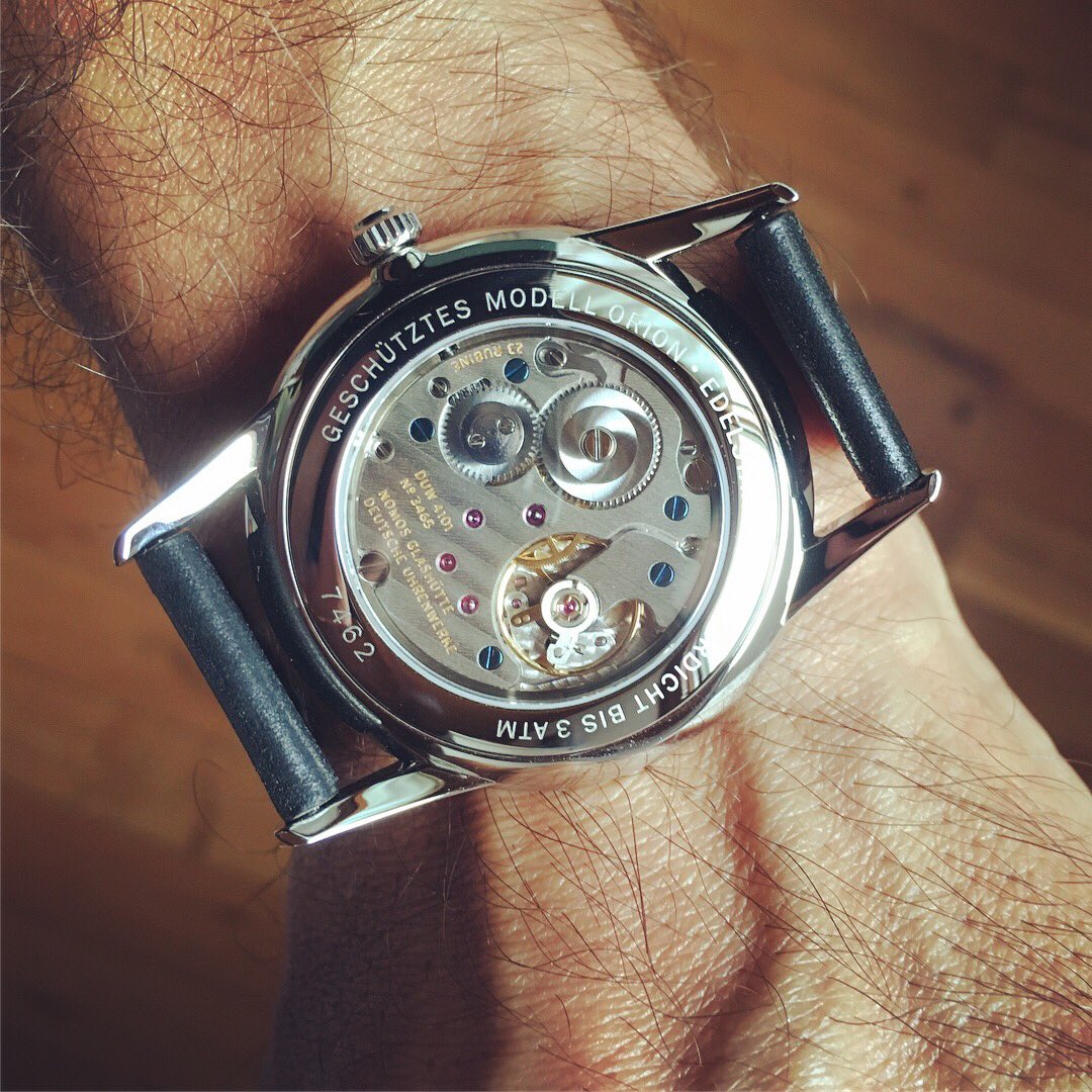 neno73's tweet photo. Searching for something #special #stylish #welldesigned #bauhaus ?! Here the answer #NOMOSGlashuette #nomos #nomosorion https://t.co/8U9MluIcQv