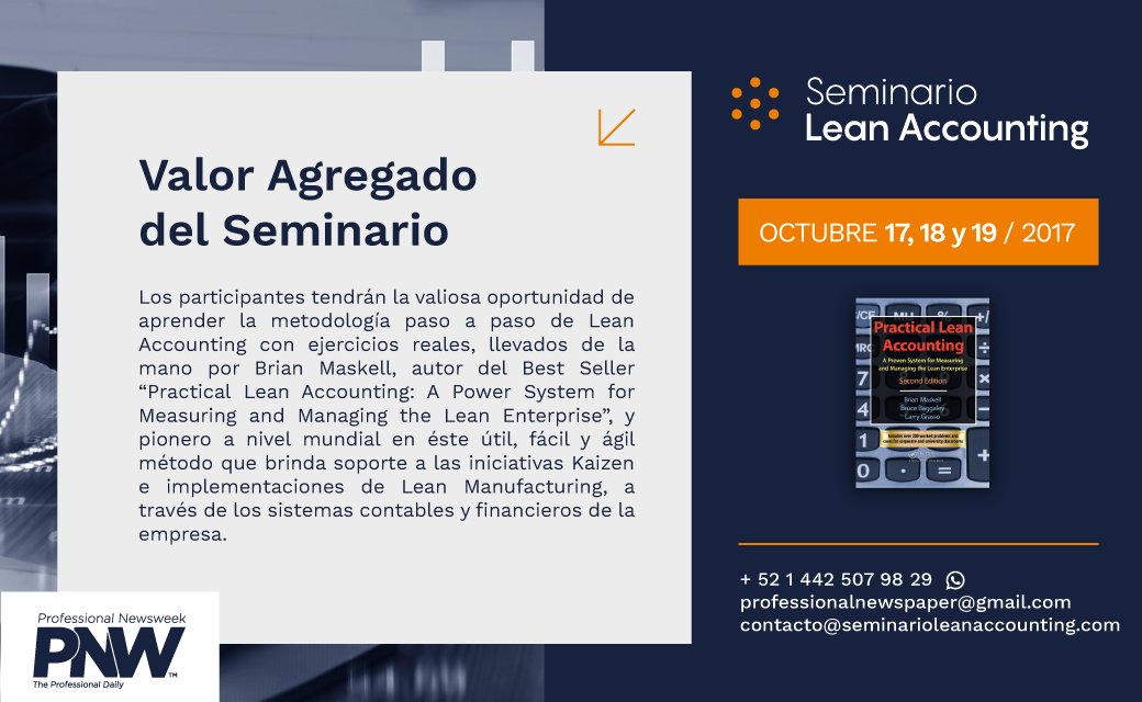 AccountingLean's tweet image. Aprende la metodologia paso a paso de Lean Accounting con ejercicios reales, llevado de la mano por Brian Maskell.