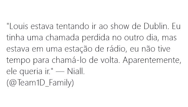 Team1D_Family's tweet photo. @ThisisiRadio Niall sobre Louis ir à #FlickerSessionDublin, na última terça-feira. (29/08) https://t.co/ay3KodjoqI