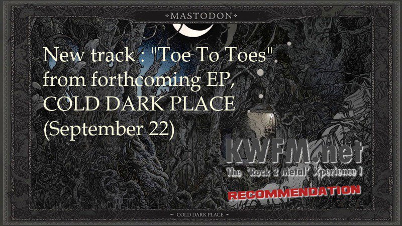 KWFMdotNET's tweet photo. [#RECOMMENDATION #NUROK] #MASTODON - "#ToeToToes" 🎶🎞️ https://t.co/u5Ihc4EO9J #rock #hardrock #stoner #metal https://t.co/j0glA9Lc7E