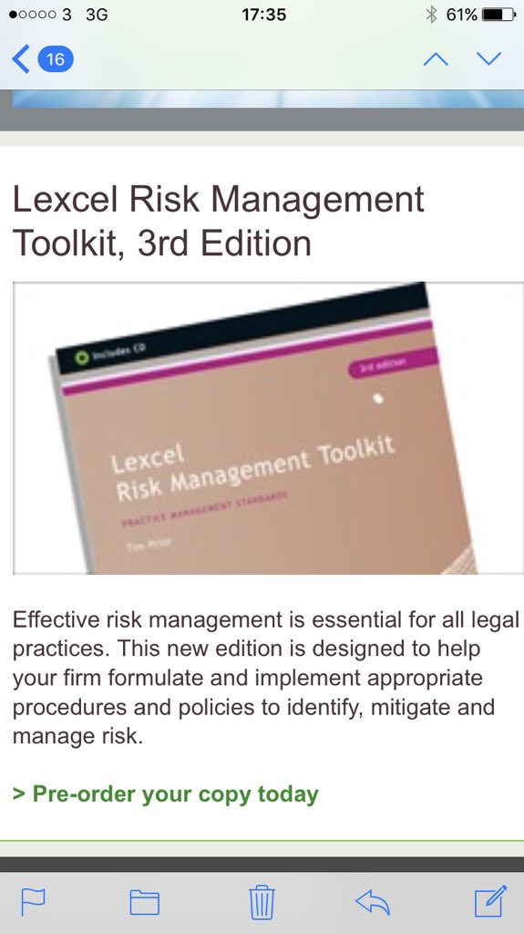 TimPriorPNCR's tweet photo. My fully revised #lexcel toolkit is published soon. Happy reading. https://t.co/BbGSoQT8sg