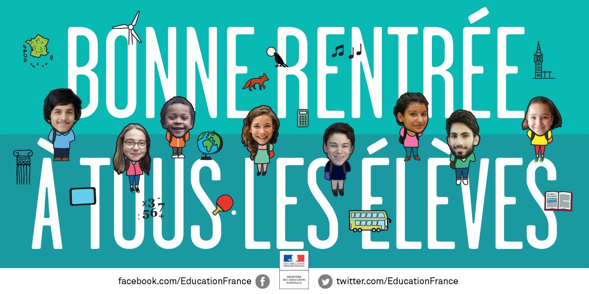 Bonne #Rentrée2017 à toutes et à tous (et plus particulièrement aux élèves 😉) !