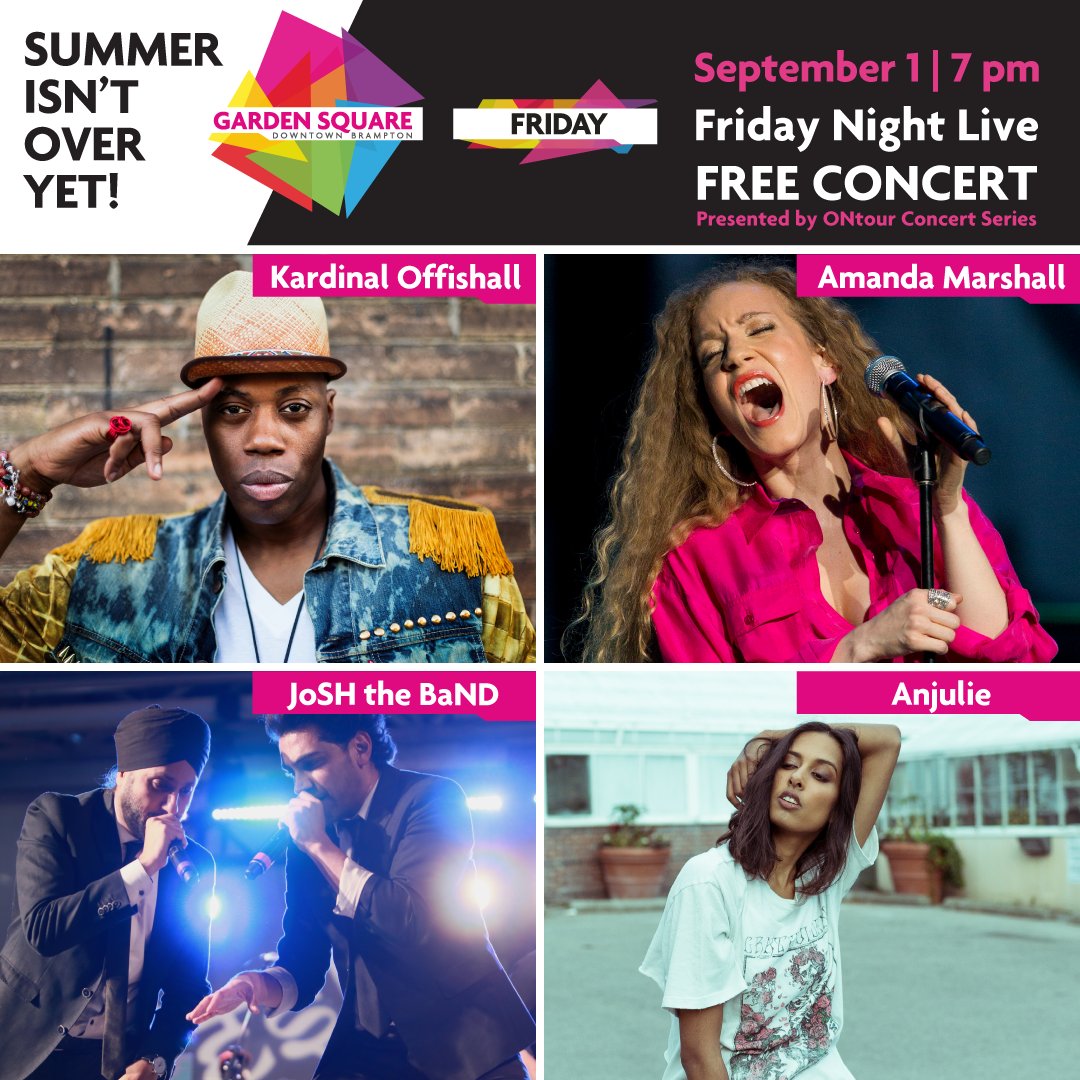 Exp_Brampton's tweet photo. TONIGHT IS THE NIGHT! Come down to @GardenSQLive for live music, entertainment, and delicious food! Don't forget to bring a jacket! ;) https://t.co/OyOLud7XZF