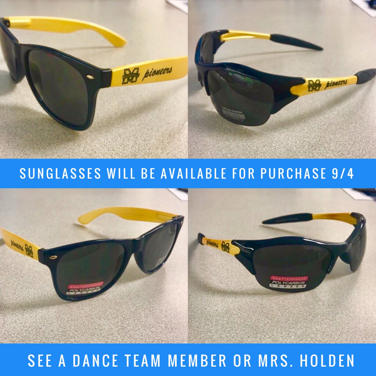 MopiDanceTeam's tweet photo. Need some new shades? $15 gets you a pair &amp; helps out your Dance Team! Will also be @ Touchdown Alley on 9/15 #customshades #BeMoore https://t.co/3aroVTg2bm