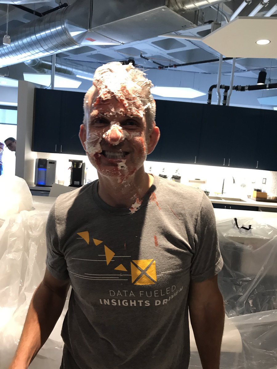 PinsightMedia's tweet photo. We pie-d our leadership team to raise funds for #HurricaneHarveyRelief @RedCross https://t.co/zRLsx4nNg6