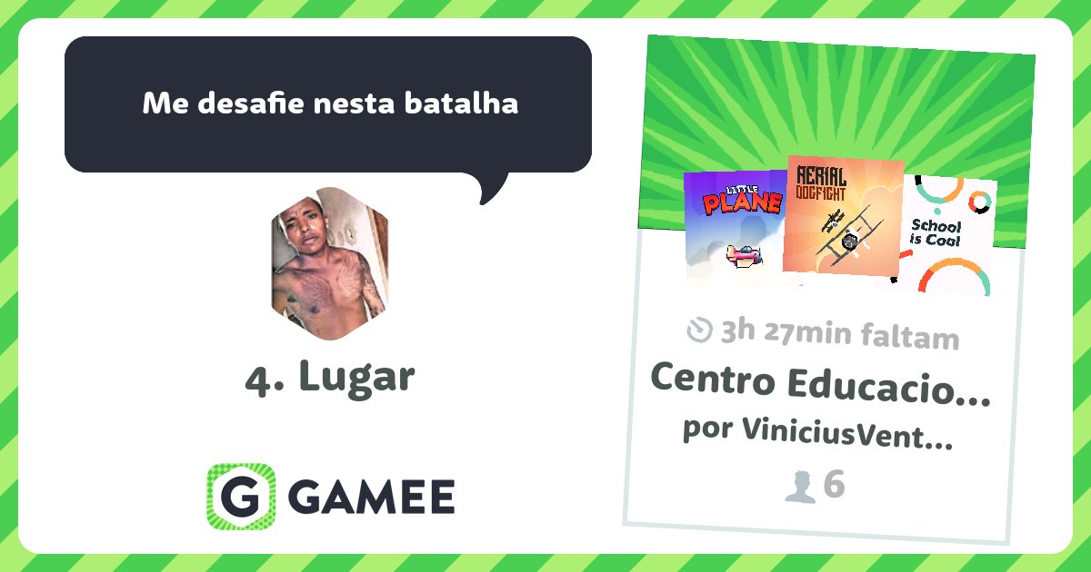 WelersonJr13's tweet photo. I rock this #GameeBattle! Let’s see if you can take my crown: https://t.co/rcfA5QFdHO! @gameeapp https://t.co/RpJEGRR5s8