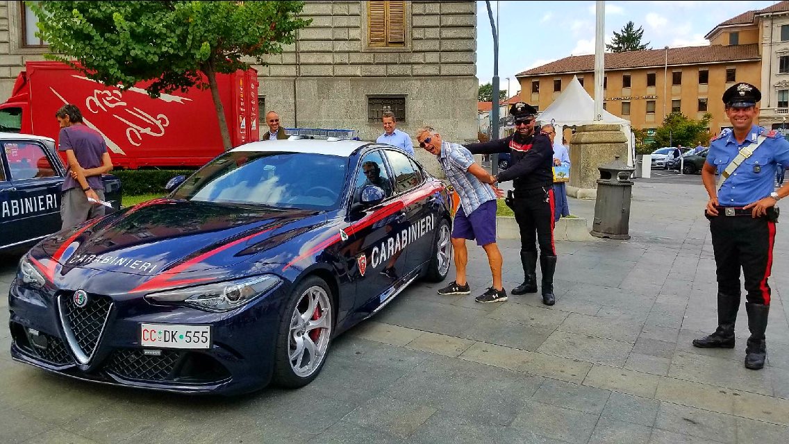 Speed Traveler Chris getting into trouble in downtown Monza ! #MonzaGP #nascar #ferrari <a href="/F1onNBCSports/">F1 on NBC Sports</a> <a href="/DaleJr/">Dale Earnhardt Jr.</a> <a href="/borissaid/">Boris Said</a> #travel #IndyCar