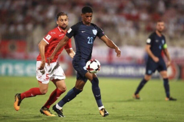 MarcusRashford's tweet photo. Good team performance tonight @England 🦁🦁🦁 https://t.co/HkZ834QkH2