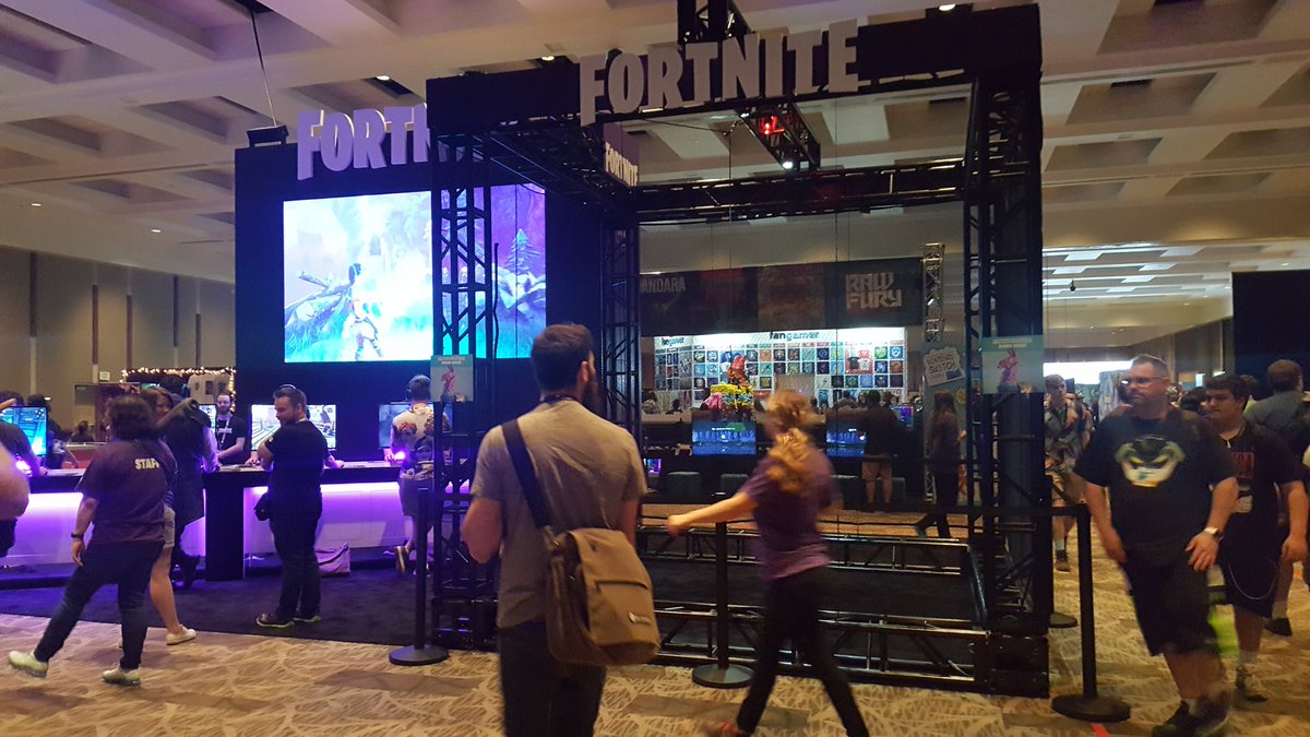 awesome booth had a ton of fun and got to try the pc version for the first time let us know when merch will be available on your website pic twitter com - fortnite photo booth
