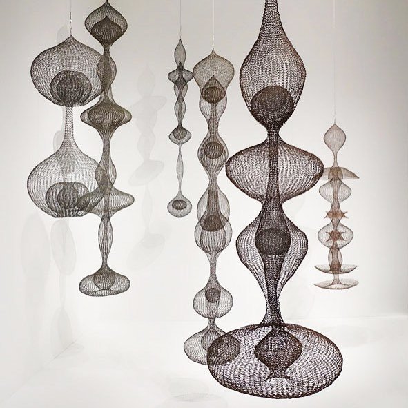 brambleworkshop's tweet photo. Wire art inspiration... hanging sculptures by Ruth Asawa. One of my favorite artists! #bwinspiration https://t.co/Fth1rn2bmf https://t.co/l1DchiyVzD