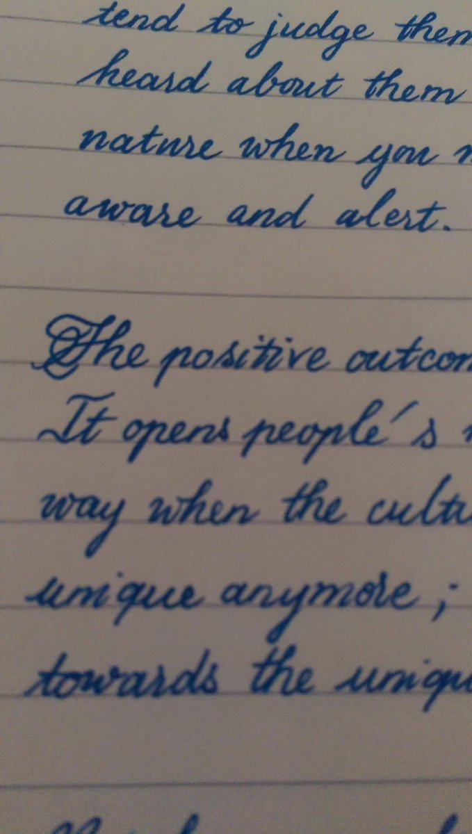 One of my friends is a college professor. This is the handwriting of one of his students. #thereishope