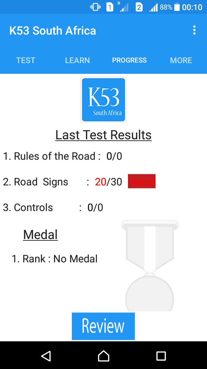 KatPrinsloo's tweet image. Well failed my Rules of the road test again! I have to get 💯 so i can pass my Learners