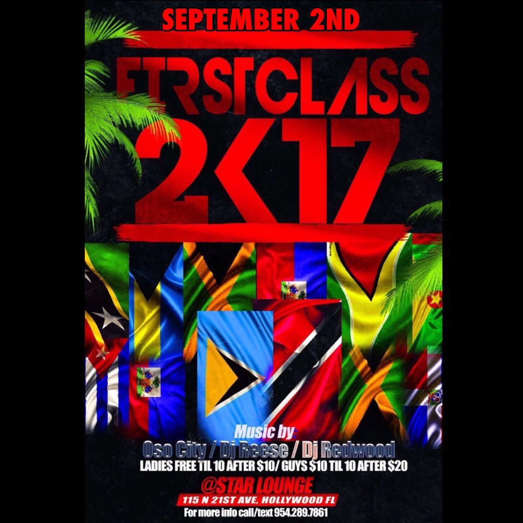 _lovef00l's tweet photo. Location: Star Lounge 115 n 21st ave, Hollywood FL, THIS SATURDAYโผ๏ธโผ๏ธ
Issa Fete ๐ญ๐น๐ฏ๐ฒ๐ง๐ง๐น๐น
#FirstClass2k17
Ladies free till 10 https://t.co/Wq2rdYXleP