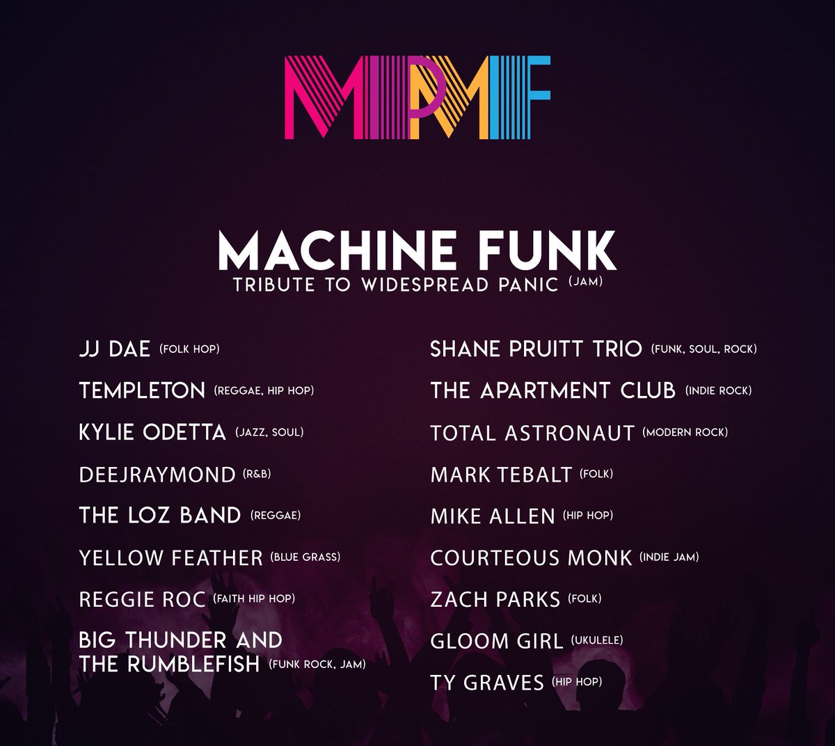 We have a rocking, all-star music line-up in store for the Festival, and more to come! Who are YOU most excited to hear?? #MPMF