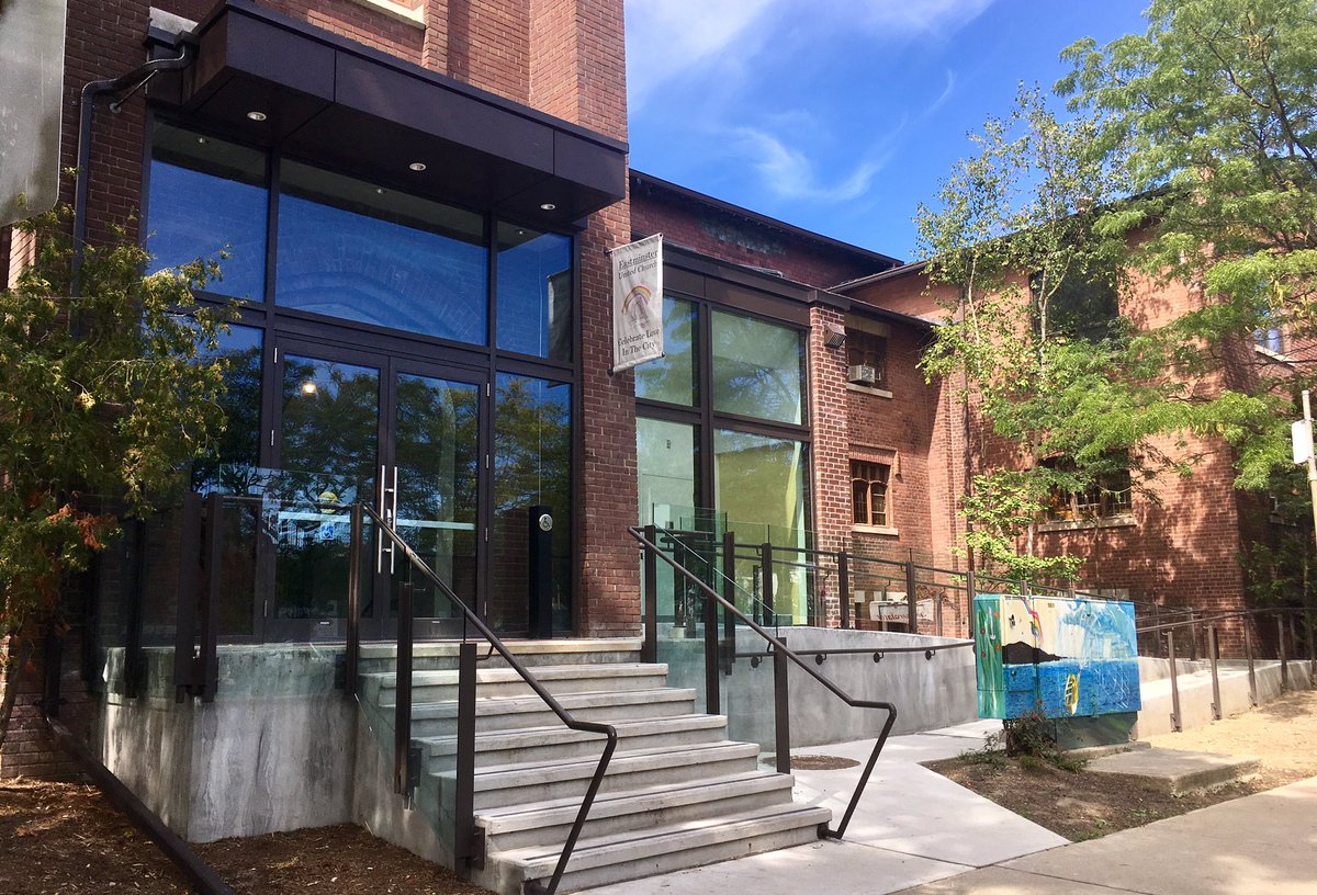 EEUChurch's tweet photo. Our accessible enterance is finally open! On Sept 17 celebrate the hard work of those who made it possible! 💒♿️🎉 #TorontoforEveryone #AODA https://t.co/f6eS3axKyn