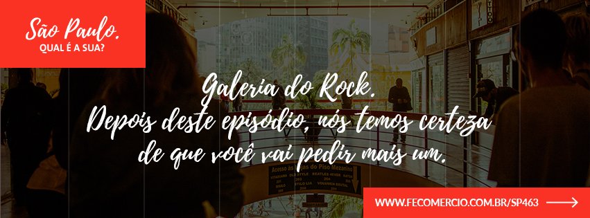 FECOMERCIO's tweet photo. #GaleriadoRock em destaque neste especial sobre alguns pontos famosos do #comércio paulistano https://t.co/hnO79lSna1 #SP463 https://t.co/oI4WflCy65
