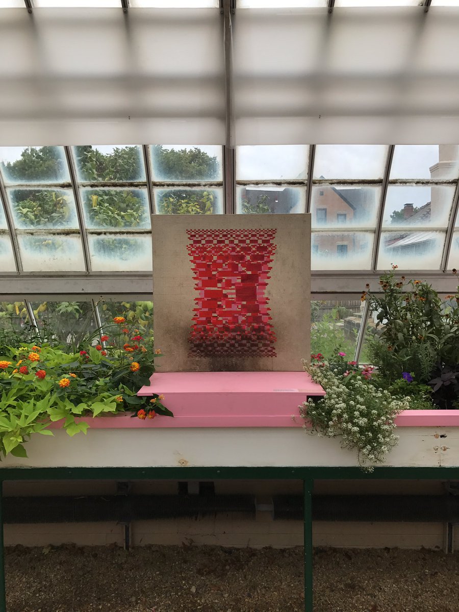 Art &amp; Nature interacting #Phipps #conservatory #greenhouse #painting #flowers #fauna #pittsburgh