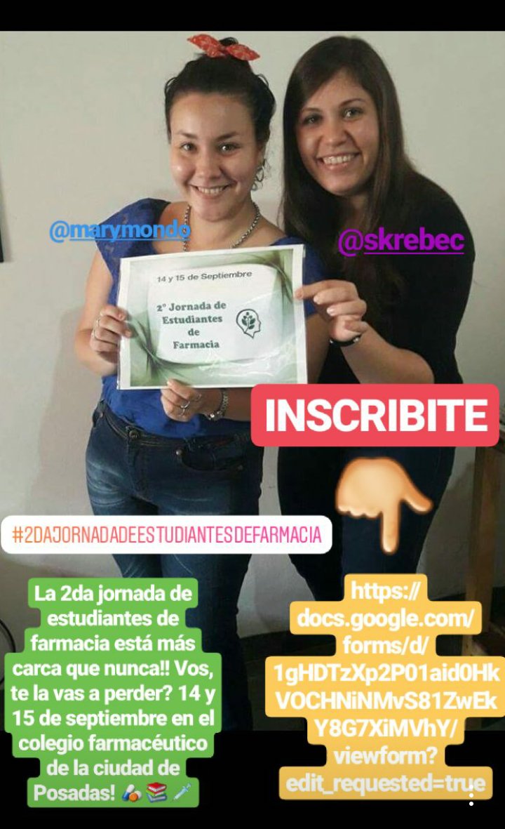 AmefaExactas's tweet photo. https://t.co/SUsuyFBT4u
SUMATE! 💊👧📚❗
#2DAJORNADADEESTUDIANTESDEFARMACIA https://t.co/VnN2PUK0Un