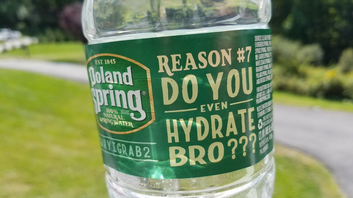 nickbegley's tweet photo. Another attempt by a big brand to #millennialize their marketing campaign. A bit cringy, @PolandSpringWtr. https://t.co/ZWRVua5Mvj