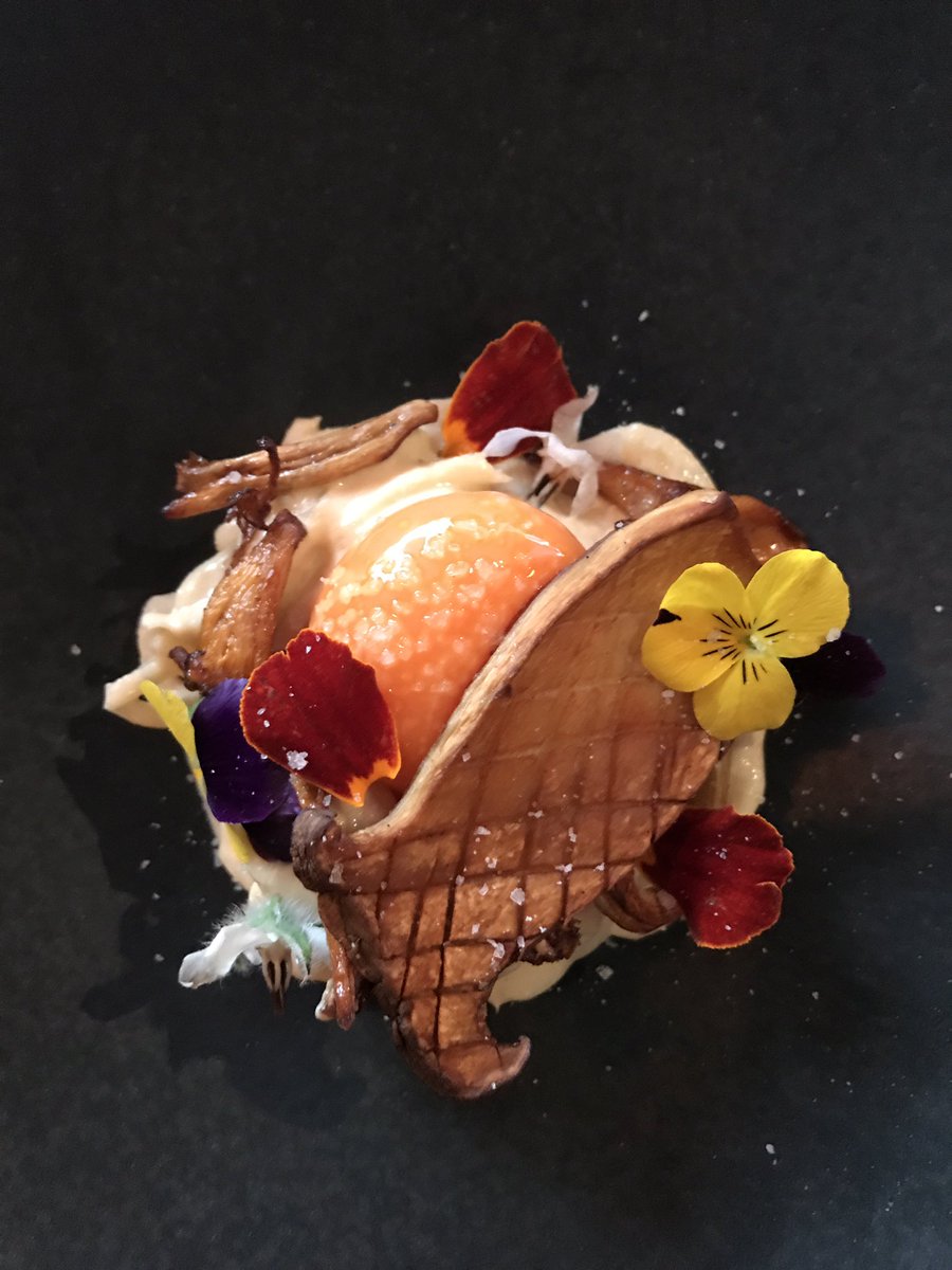 Celeriac carbonara, summer truffle &amp; hens egg. We will be launching our new a la carte menu next week.