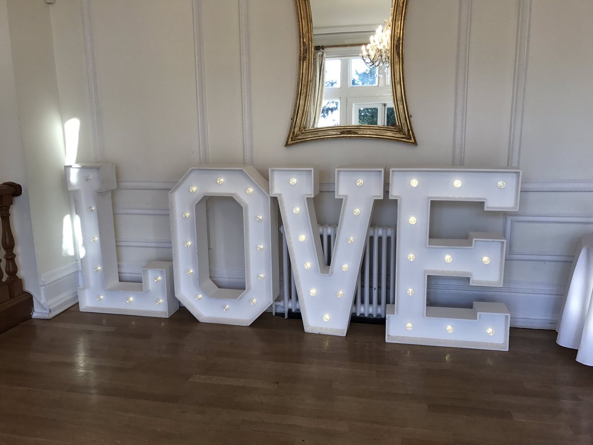 <a href="/WestTowers/">West Tower</a> tonight with our wedding LOVE letters! Stunning venue. #wedding