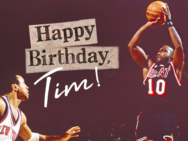  \" Help us wish Tim Hardaway a happy birthday! \" 