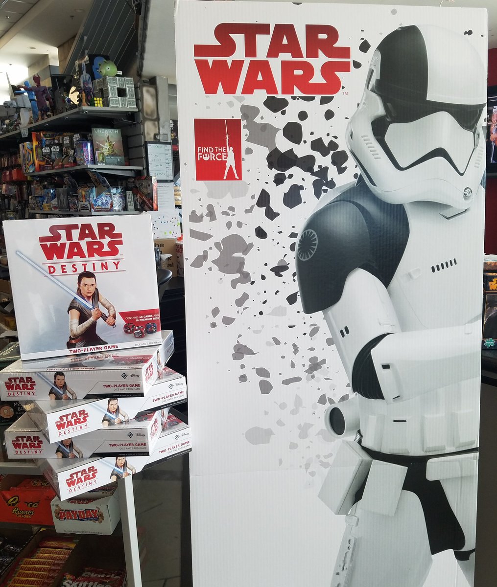 GameEmpireLA's tweet photo. Come celebrate #ForceFriday with the new #StarWarsDestiny 2 player box set! Hurry before we run out! https://t.co/91zPy5YE73