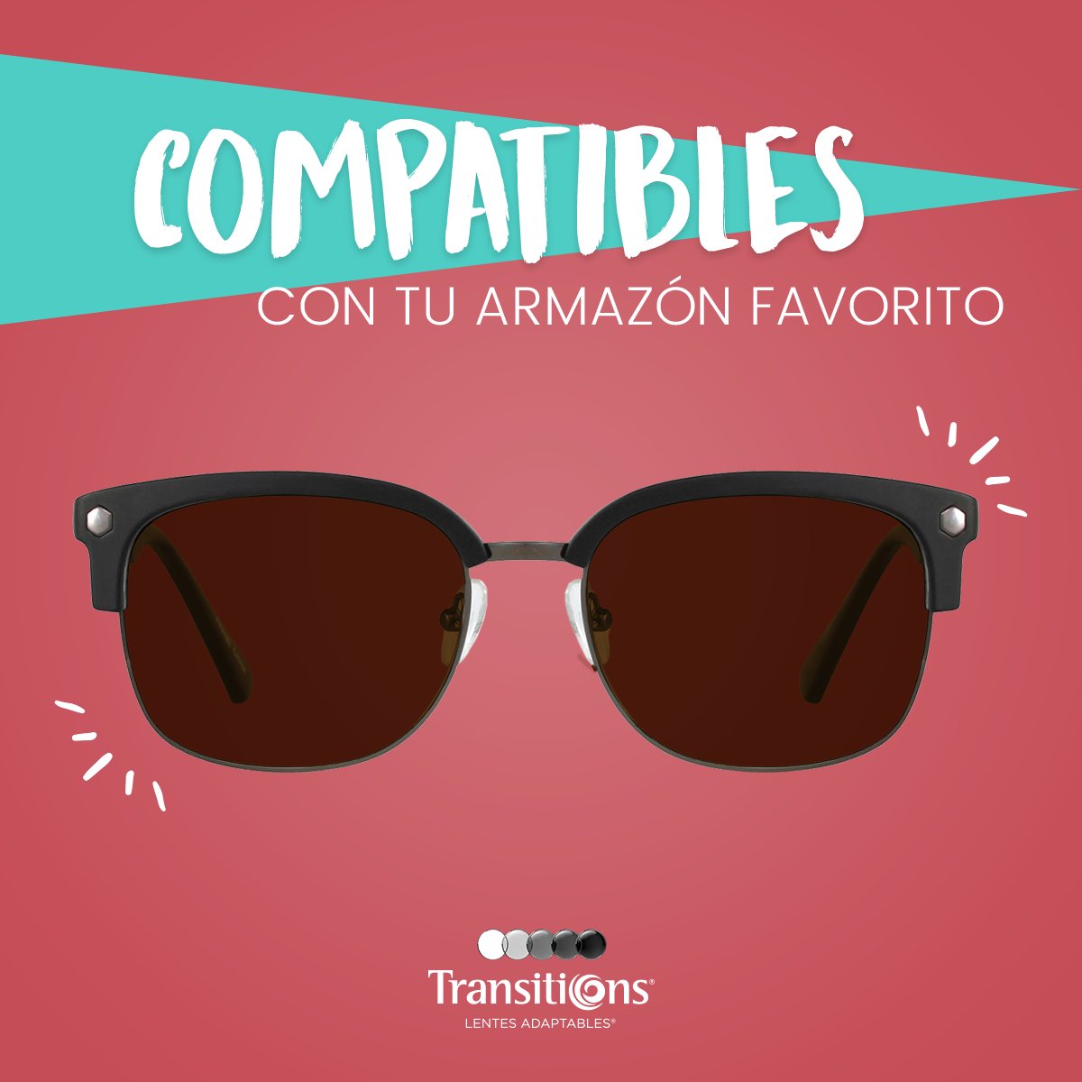 TransitionsMex's tweet photo. Pide asesoría con tu especialista de la visión para elegir los Transitions que mejor van con tus armazones. 😄 https://t.co/CwWpvapIDt